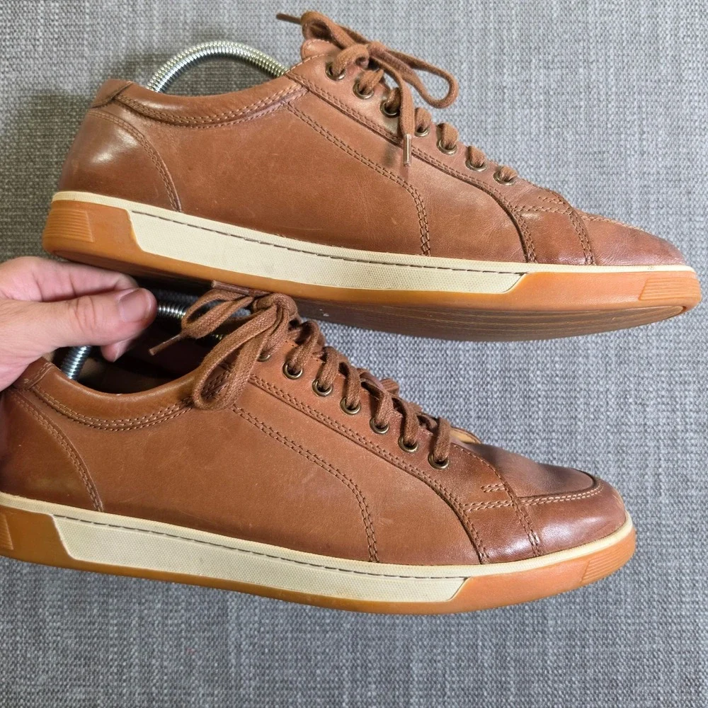 Cole Haan Sneakers Mens 9.5 Brown‎ Leather Grand Crosscourt II Low Top C30745